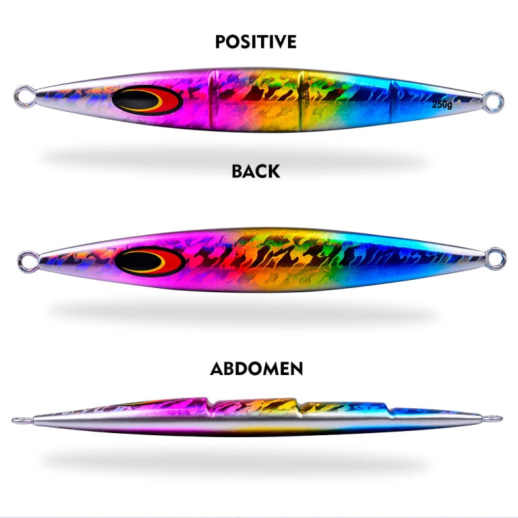 PROBEROS F125 Jogging Steelhead Deep Sea Boat Fishing Lure Rapid Sinking Sea Fishing Fake Bait, Size: 150g(Luminous Color C)