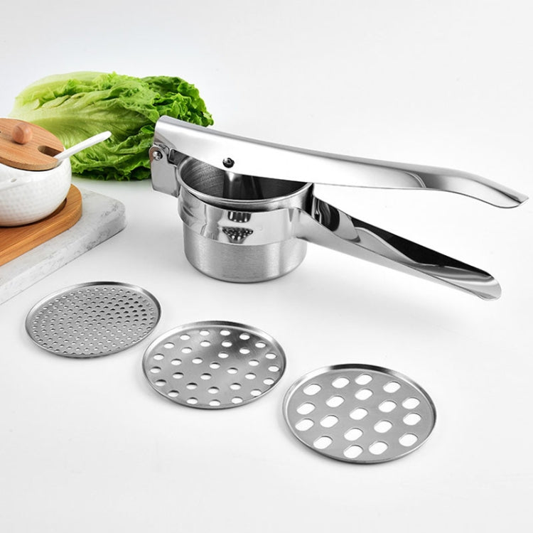 Stainless Steel Potato Press Manual Juicer Vegetable And Fruit Squeezer, Model: SJ-02 Side Hole