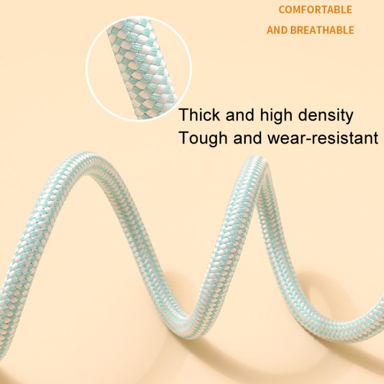 1.8m x 1cm Dog Traction Rope Mid Large Dog Universal Safety Buckle Chain Circle(Black)