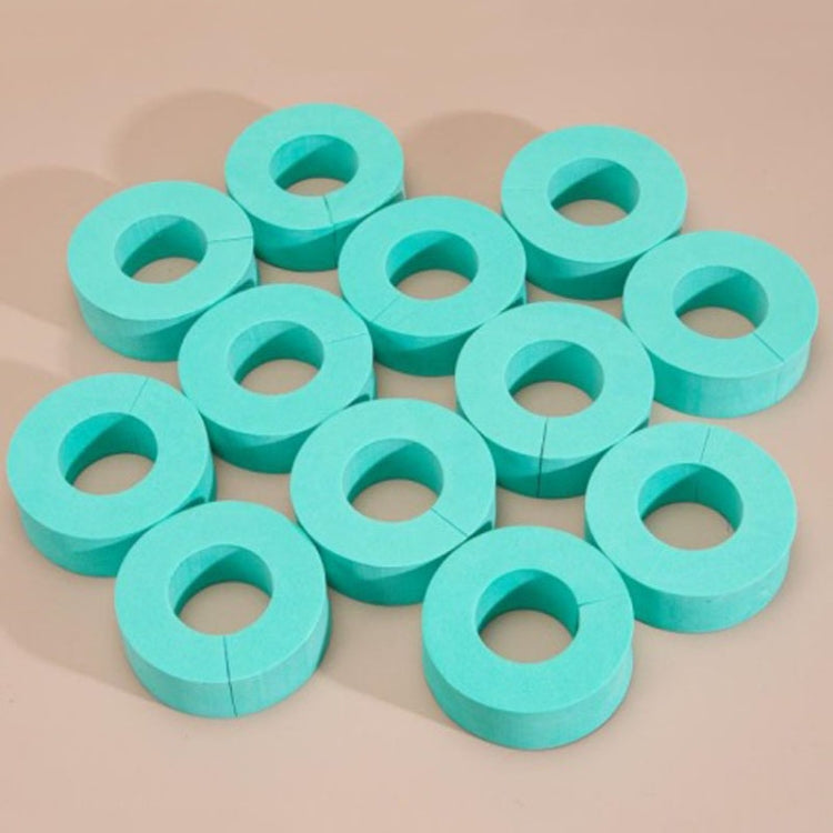 12pcs /Pack Small C-Shape Portable Hair Curler Beauty Fluffy No Heat No Harm Hair Sleeping Hair Roller(Cyan)
