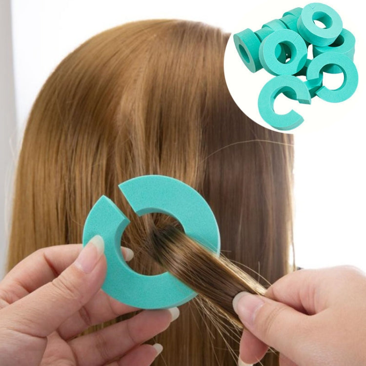12pcs /Pack Small C-Shape Portable Hair Curler Beauty Fluffy No Heat No Harm Hair Sleeping Hair Roller(Red)