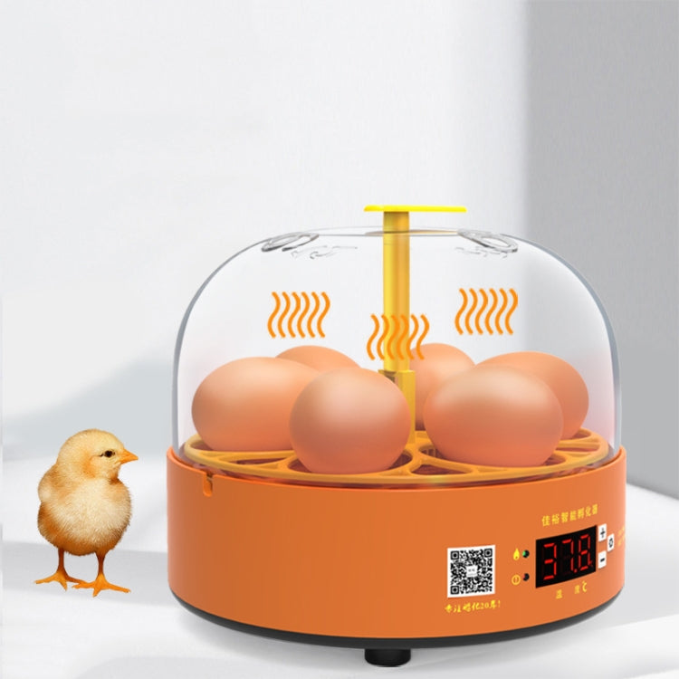 6-Eggs Small Household Experimental Children Smart Chicken Incubators, Spec: Dual-electric Automatic UK Plug