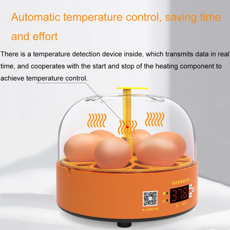 6-Eggs Small Household Experimental Children Smart Chicken Incubators, Spec: Manual EU Plug