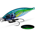 PROBEROS LF137 3D Spray Painted Bionic Lure Warp Bass Leader Fish Long Casting Freshwater Sea Luminous Fishing Bait, Size: 40g(Color A)