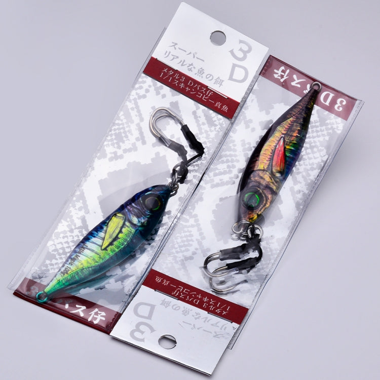 PROBEROS LF137 3D Spray Painted Bionic Lure Warp Bass Leader Fish Long Casting Freshwater Sea Luminous Fishing Bait, Size: 180g(Color A)