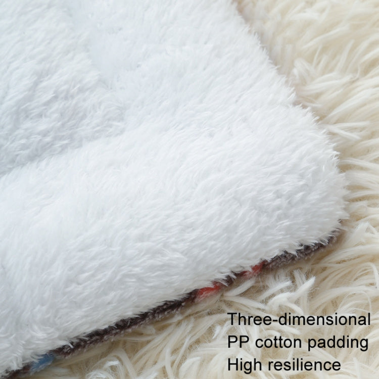 32x25cm Thickened Pet Cushion Cat Dog Blanket Pet Bed(Pink Stars)