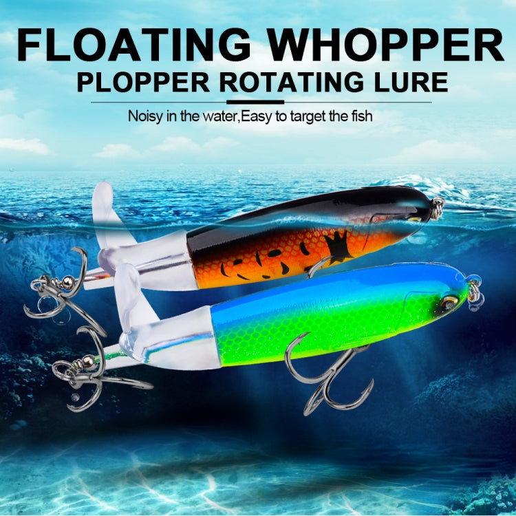 PROBEROS DW601 360 Degree Rotating Propeller Lures Topwater Tethered Tractor Floating Fake Fish Bait, Size: 14.5cm/32.5g(Color B)