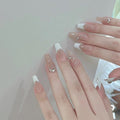 24pcs/box Handmade Nail Glitter Nail Jelly Glue Finished Patch, Color: BY1146(Wear Tool Bag)