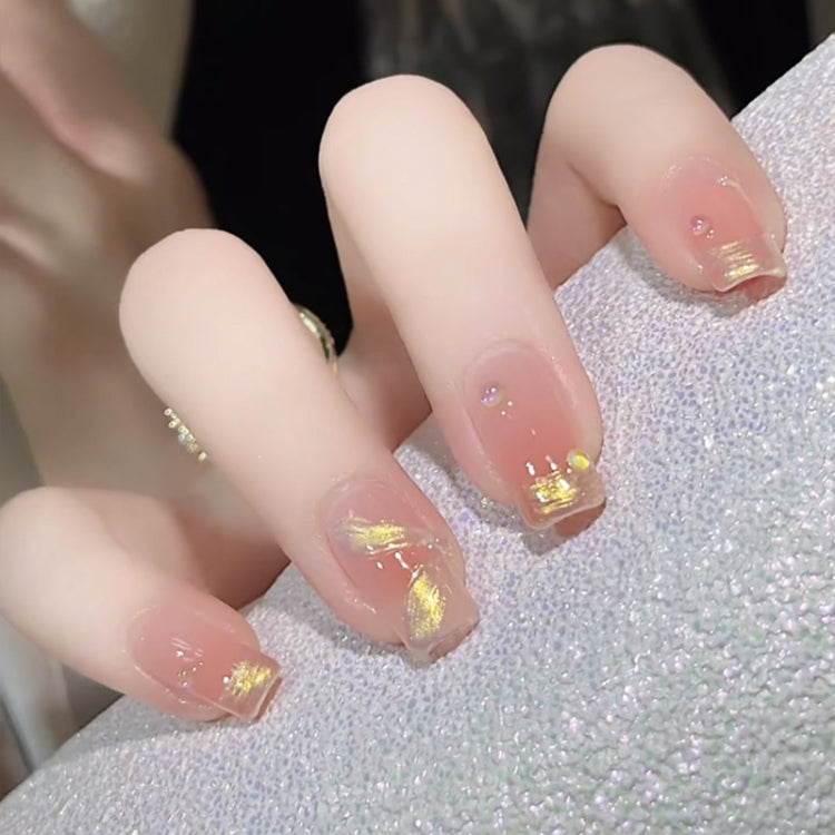 24pcs/box Handmade Nail Glitter Nail Jelly Glue Finished Patch, Color: BY1088(Wear Tool Bag)