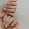 24pcs/box Handmade Nail Glitter Nail Jelly Glue Finished Patch, Color: BY1087(Wear Tool Bag)