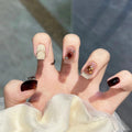 24pcs/box Handmade Nail Glitter Nail Jelly Glue Finished Patch, Color: BY1038(Wear Tool Bag)