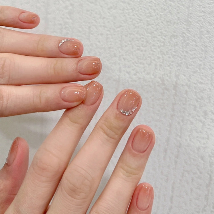 24pcs/box Handmade Nail Glitter Nail Jelly Glue Finished Patch, Color: BY1030(Wear Tool Bag)