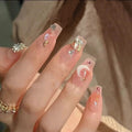 24pcs/box Handmade Nail Glitter Nail Jelly Glue Finished Patch, Color: BY1023(Wear Tool Bag)