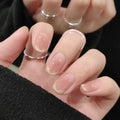 24pcs/box Handmade Nail Glitter Nail Jelly Glue Finished Patch, Color: BY49(Wear Tool Bag)