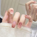 24pcs/box Handmade Nail Glitter Nail Jelly Glue Finished Patch, Color: BS2025(Wear Tool Bag)
