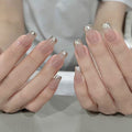 24pcs/box Handmade Nail Glitter Nail Jelly Glue Finished Patch, Color: BS2034(Wear Tool Bag)