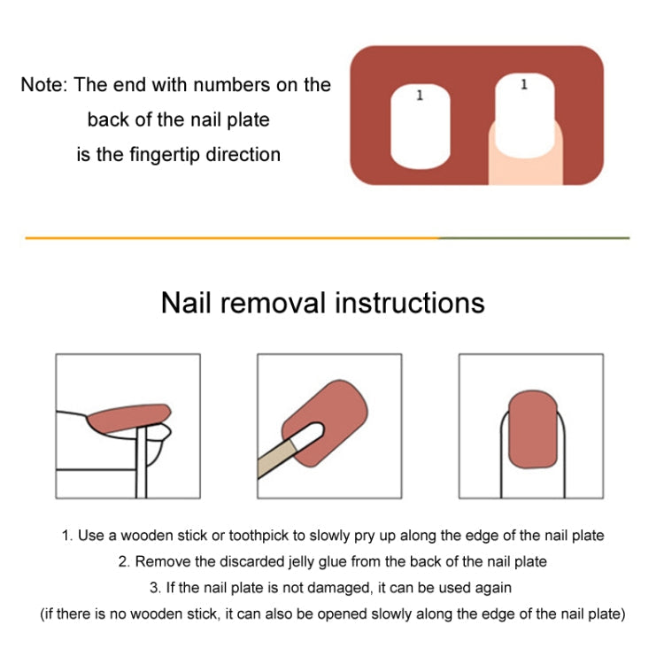24pcs/box Handmade Nail Glitter Nail Jelly Glue Finished Patch, Color: BY1026(Wear Tool Bag)