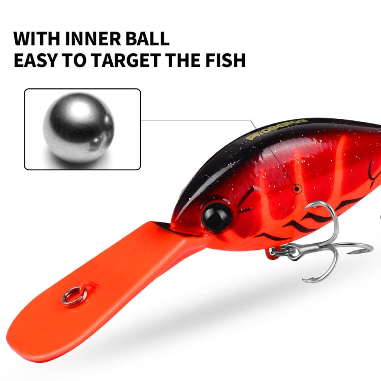 PROBEROS DW574 Bait Floating Rock Plastic Lure Small Fatty Fish Fake Bait Fishing Tackle, Size: 12.5cm/24.5g(Color C)