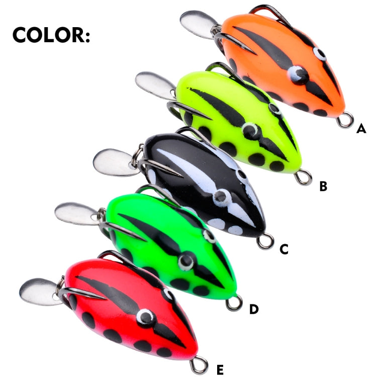 PROBEROS FR038 Simulation Thunderfrog Lure Fake Lure Blackfish Bait Converted Thunderfrog Soft Bait, Size: 5g/4cm(Color D)