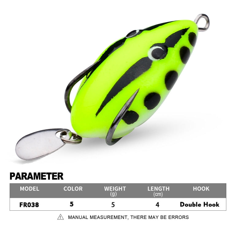 PROBEROS FR038 Simulation Thunderfrog Lure Fake Lure Blackfish Bait Converted Thunderfrog Soft Bait, Size: 5g/4cm(Color B)