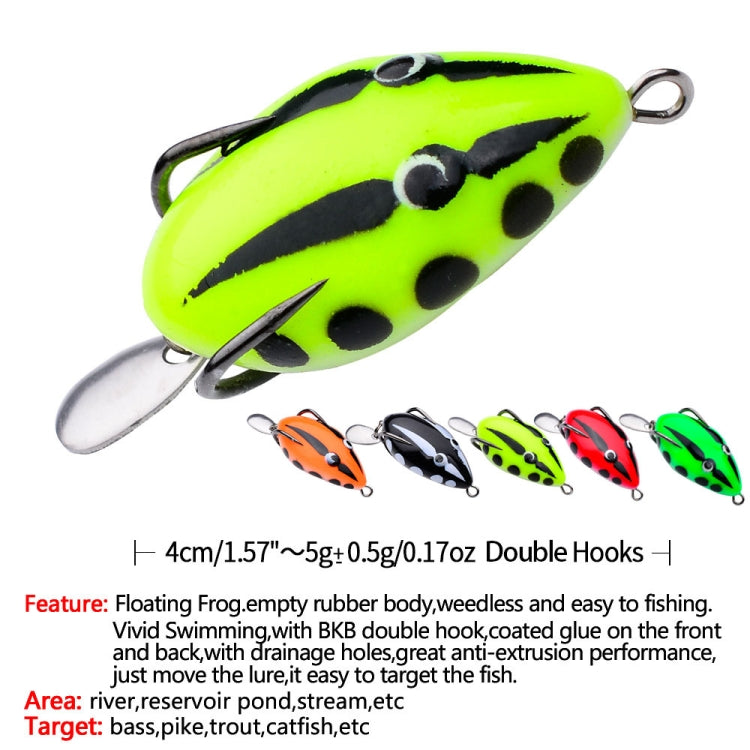 PROBEROS FR038 Simulation Thunderfrog Lure Fake Lure Blackfish Bait Converted Thunderfrog Soft Bait, Size: 5g/4cm(Color B)