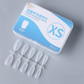 10pairs Of 100pcs/Box Frosted False Nails Artificial Tip, Shape: Short Trapezoid XS