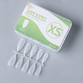 10pairs Of 100pcs/Box Frosted False Nails Artificial Tip, Shape: Almond Nail XS