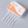 10pairs Of 100pcs/Box Frosted False Nails Artificial Tip, Shape: Long Ellipse L