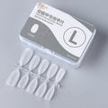 10pairs Of 100pcs/Box Frosted False Nails Artificial Tip, Shape: Medium Oval L