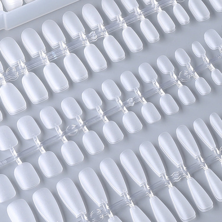 10pairs Of 100pcs/Box Frosted False Nails Artificial Tip, Shape: Ultra-short Ladder XS