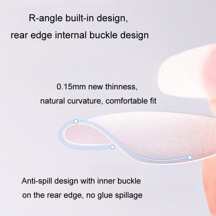 10pairs Of 100pcs/Box Frosted False Nails Artificial Tip, Shape: Short Ellipse S