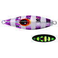 PROBEROS LF124 Deep Sea Iron Plate Lead Fish Fishing Lure Slow Sinking Rocking Luminous Boat Fishing Bait, Size: 30g(Color B)