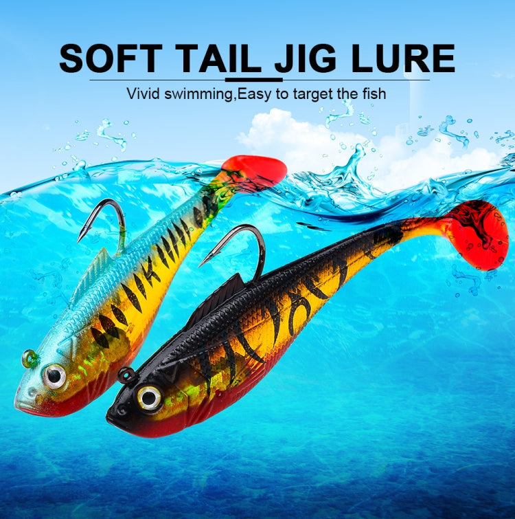 PROBEROS DW6085 Sea Bass Leadfish Soft Lure T-Tail Software Baits Sea Fishing Boat Fishing Bionic Lures, Size: 11cm/24.6g(Color D)