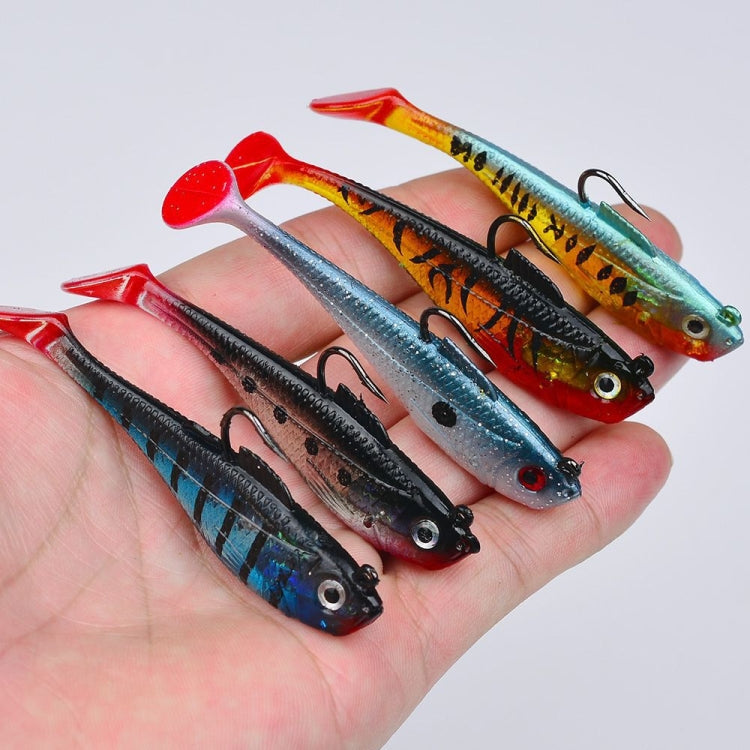 PROBEROS DW6085 Sea Bass Leadfish Soft Lure T-Tail Software Baits Sea Fishing Boat Fishing Bionic Lures, Size: 11cm/24.6g(Color B)