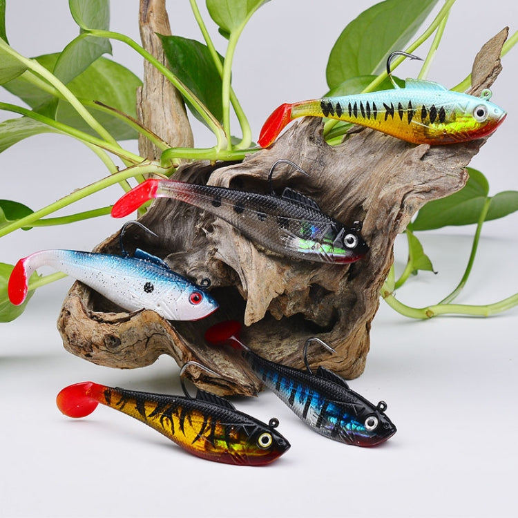 PROBEROS DW6085 Sea Bass Leadfish Soft Lure T-Tail Software Baits Sea Fishing Boat Fishing Bionic Lures, Size: 11cm/24.6g(Color B)