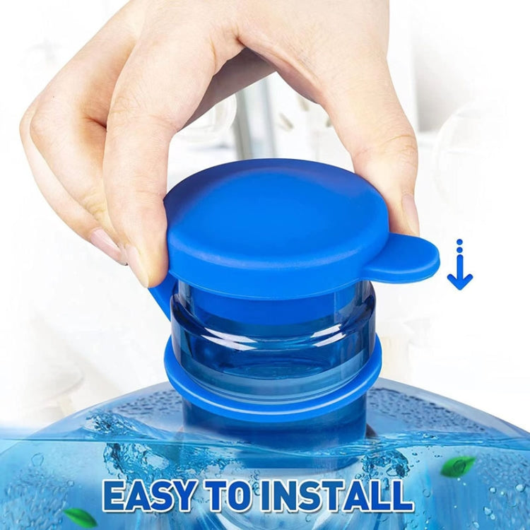 5pcs Household Bottled Water Bucket Lid Pure Water Seal Dustproof Cover(Blue)