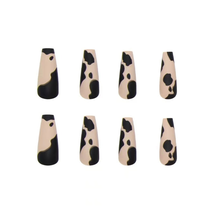 24pcs/box Frosted Leopard Finished Ballet Manicure Patches(BKS549)