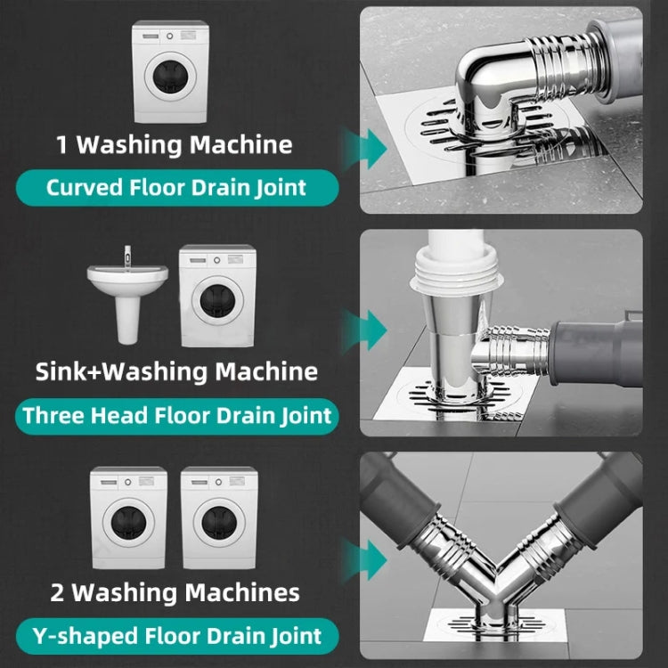 Elbow Type Washing Machine Floor Drain Joint Pipe Connector, Spec: A1