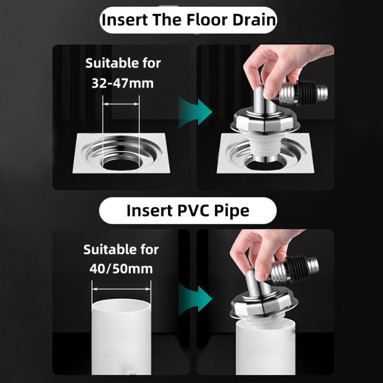 Elbow Type Washing Machine Floor Drain Joint Pipe Connector, Spec: A1