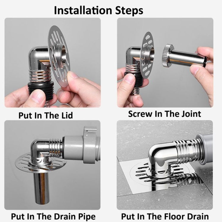 Elbow Type Washing Machine Floor Drain Joint Pipe Connector, Spec: A2