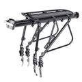 Bicycle Rear Rack Mountain Bike Aluminum Tail Rack With Carrier, Size: Full Quick Release(Black)