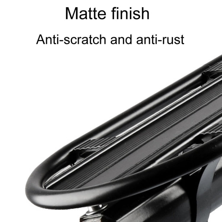 Bicycle Rear Rack Mountain Bike Aluminum Tail Rack With Carrier, Size: Semi Quick Release(Black)