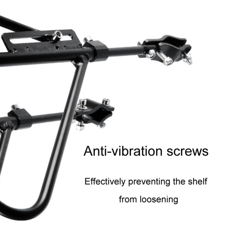 Bicycle Rear Rack Mountain Bike Aluminum Tail Rack With Carrier, Size: Full Quick Release(Black)