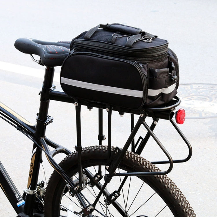 Bicycle Rear Rack Mountain Bike Aluminum Tail Rack With Carrier, Size: Full Quick Release(Black)