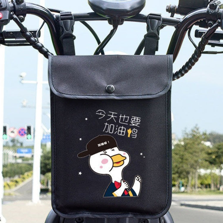Electric Vehicle Portable Hanging Bag Waterproof Bicycle Front Storage Bag Stroller Pocket, Color: Duck