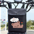 Electric Vehicle Portable Hanging Bag Waterproof Bicycle Front Storage Bag Stroller Pocket, Color: Flower Bear