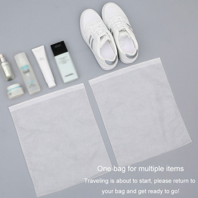 50pcs /Pack 24x38cm Small Portable Thickened Non-Woven Anti-Yellowing And Sunscreen Shoe Bag Shoe Storage Bag