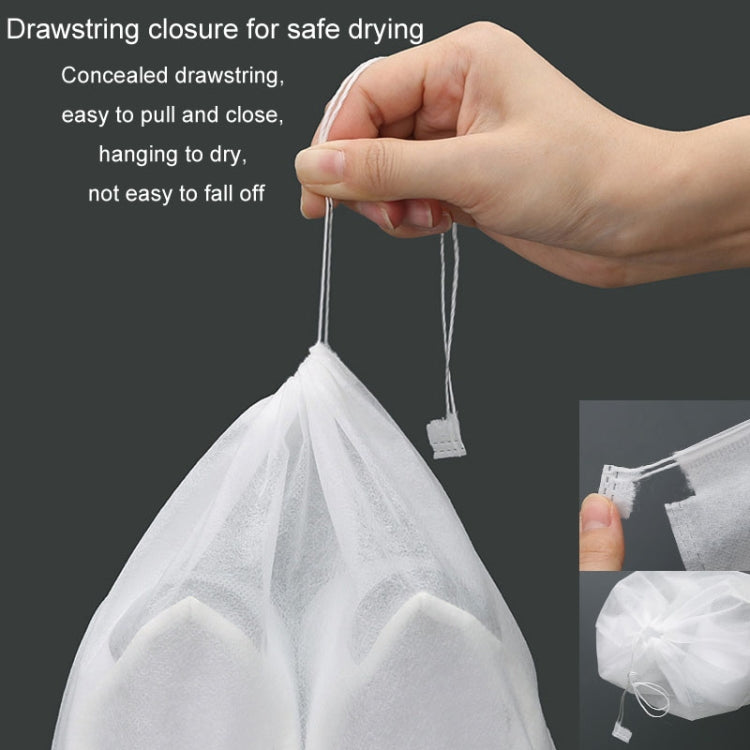 50pcs /Pack 32x38cm Middle Portable Thickened Non-Woven Anti-Yellowing And Sunscreen Shoe Bag Shoe Storage Bag