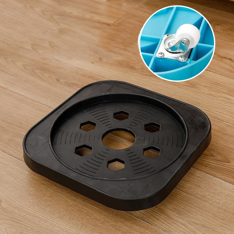 Multifunctional Kitchen Gas Bottle Storage Rack Flower Pot and Bucket Mobile Stand, Spec: Black Universal Wheel