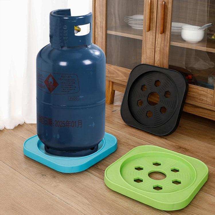 Multifunctional Kitchen Gas Bottle Storage Rack Flower Pot and Bucket Mobile Stand, Spec: Black Universal Wheel